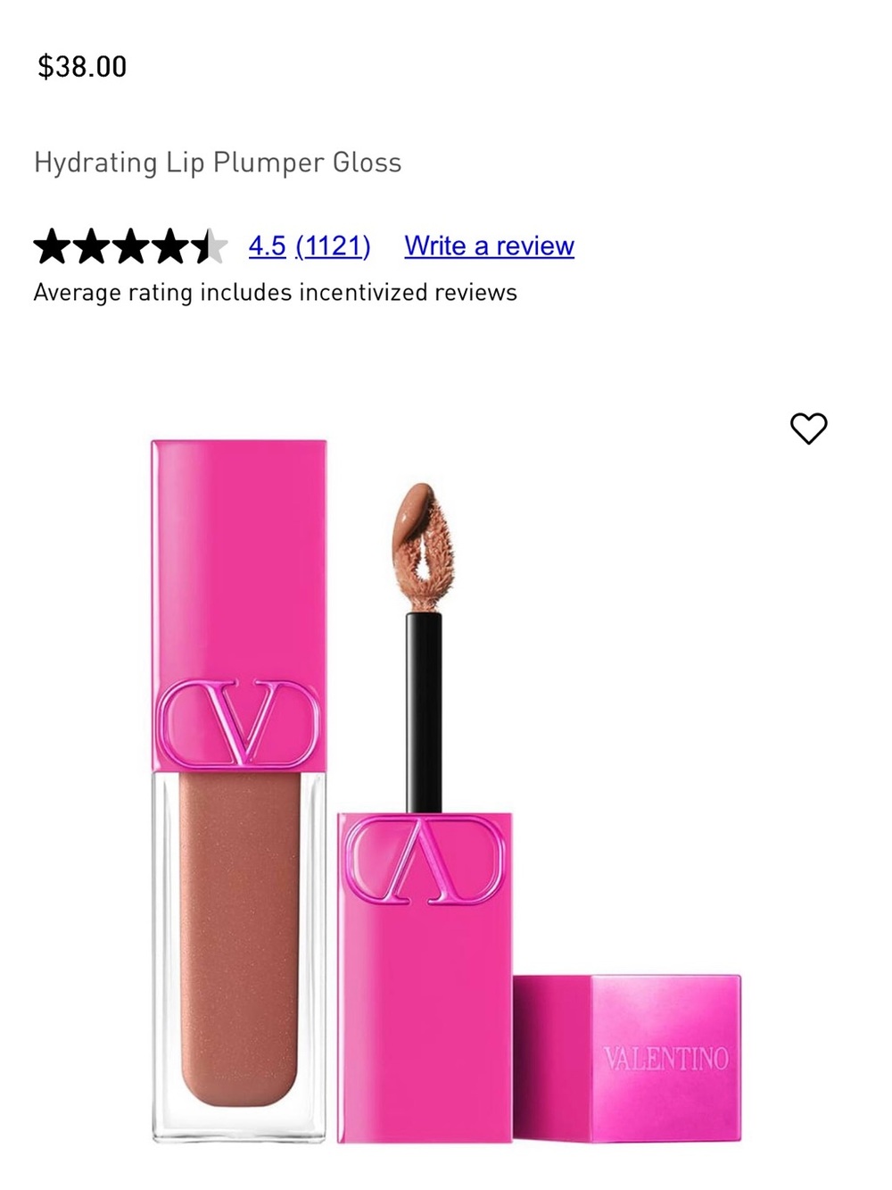 LUXURY MAKEUP Valentino Hydrating Lip Plumper Gloss